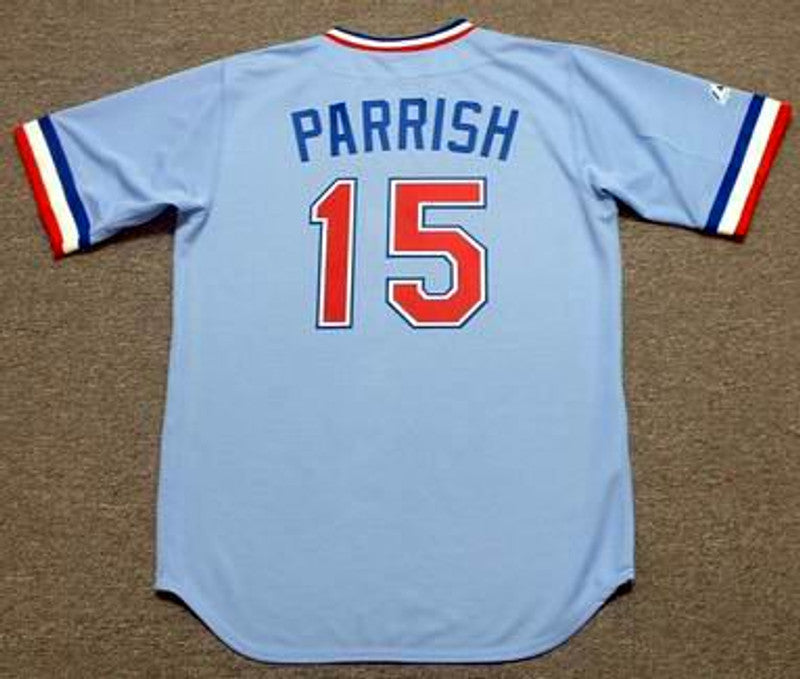 Texas Rangers Larry Parrish 1980s Cooperstown MLB jersey front view