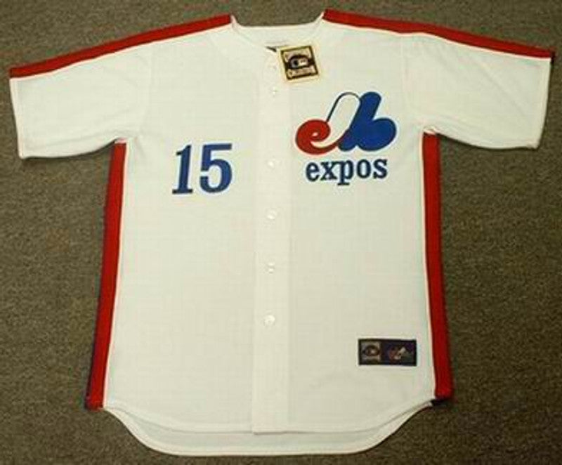 Montreal Expos Larry Parrish Cooperstown MLB jersey front view