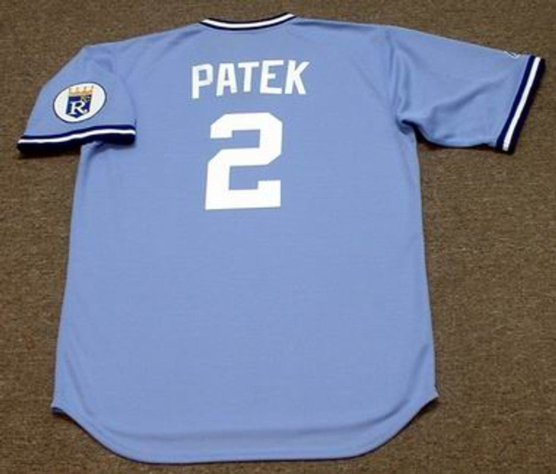 Kansas City Royals Freddie Patek Cooperstown MLB jersey front view