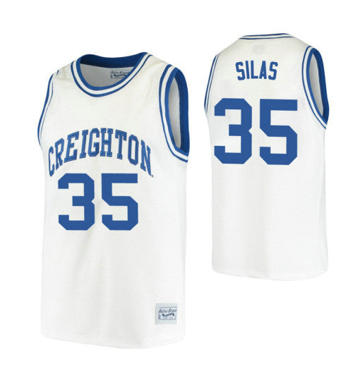 Creighton Bluejays 35 Paul Silas White College Basketball Jersey | Stitched Jersey RTJS 4988