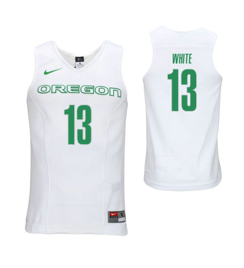 Oregon Ducks Paul White College Basketball Jersey White | Stitched Jersey RTJS 7457