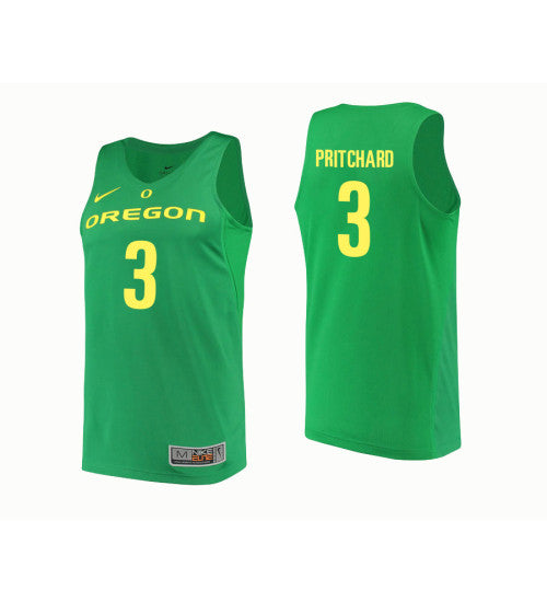 Oregon Ducks #3 Payton Pritchard College Basketball Jersey Green 10050 stitched college jersey