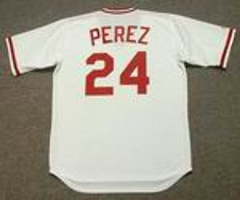 Cincinnati Reds Tony Perez Cooperstown MLB jersey front view