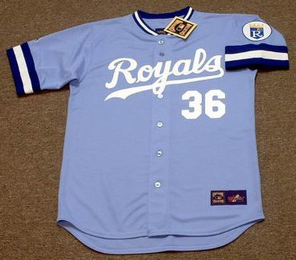 GP KCR 1983 Cooperstown Away Baseball Stitched Jersey, Vintage Baseball Jersey, Retro Sewn Jersey