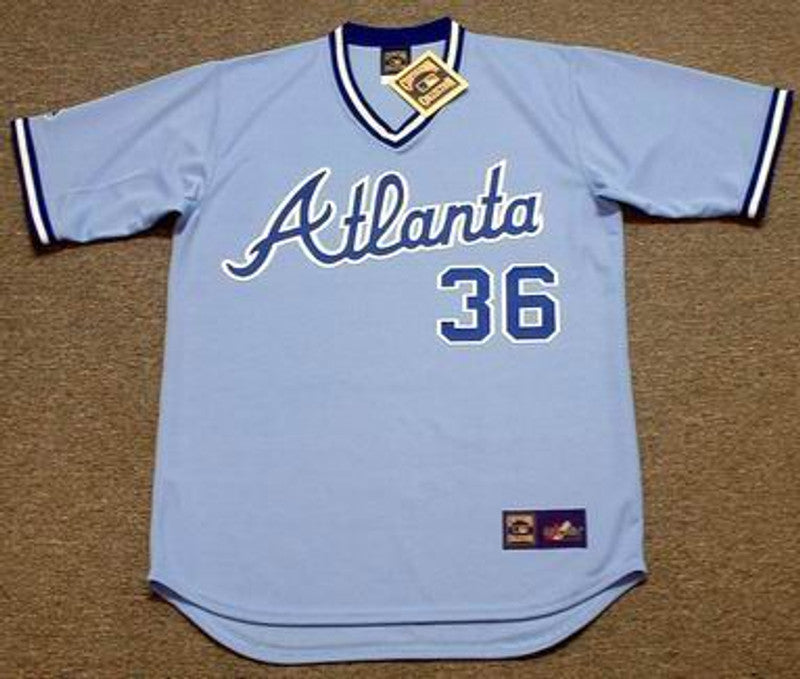 Atlanta Braves Gaylord Perry Cooperstown MLB jersey front view