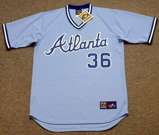 Atlanta Braves Gaylord Perry Cooperstown MLB jersey front view