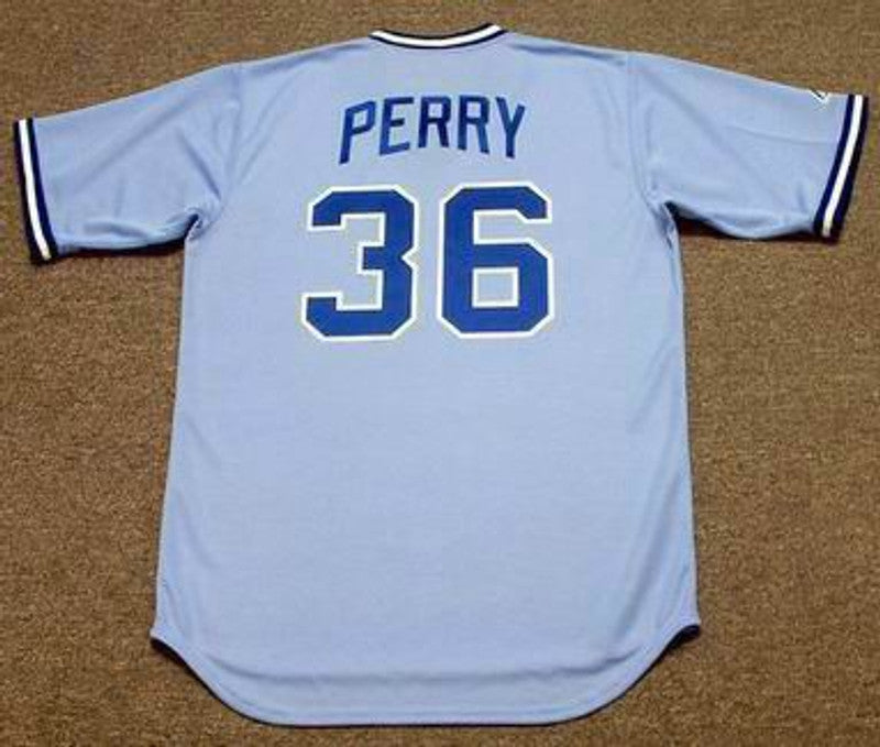 Atlanta Braves Gaylord Perry Cooperstown MLB jersey front view