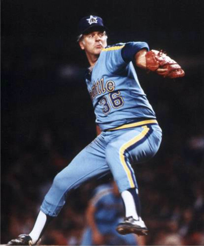 Seattle Mariners 1980s Cooperstown Name Number MLB jersey front view