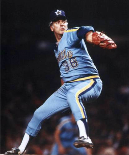 Seattle Mariners 1980s Cooperstown Name Number MLB jersey front view