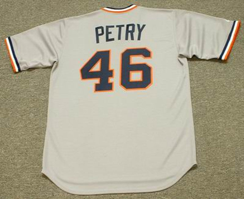 Detroit Tigers Dan Petry Cooperstown MLB jersey front view
