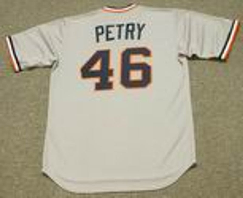 Detroit Tigers Dan Petry Cooperstown MLB jersey front view