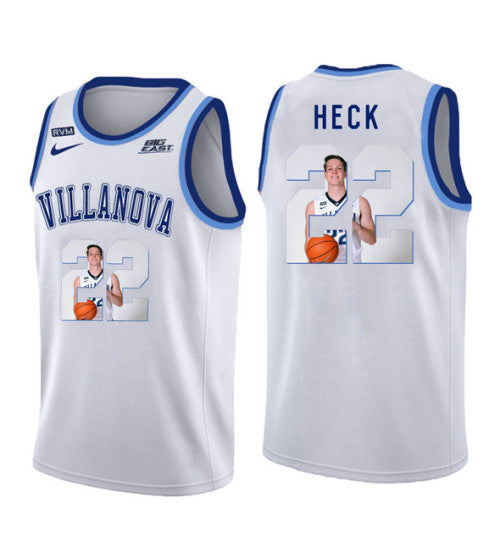 Villanova Wildcats 22 Peyton Heck College Basketball Jersey White 5428 | Stitched Jersey RTJS 6320