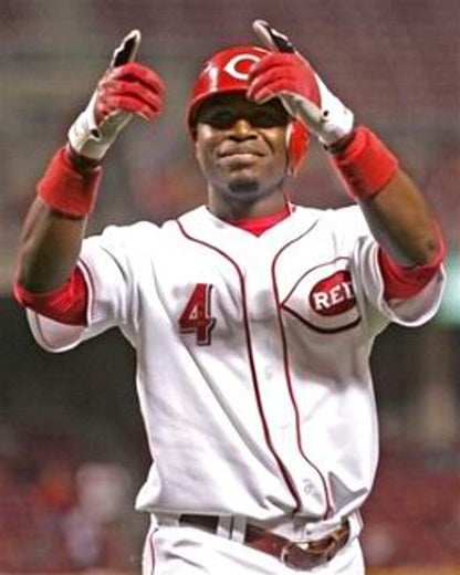 Cincinnati Reds Brandon Phillips 1970s Cooperstown MLB jersey front view