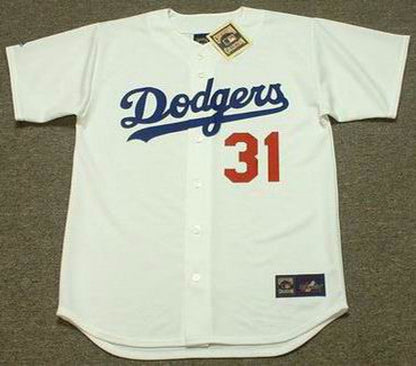 Los Angeles Dodgers Mike Piazza Cooperstown MLB jersey front view
