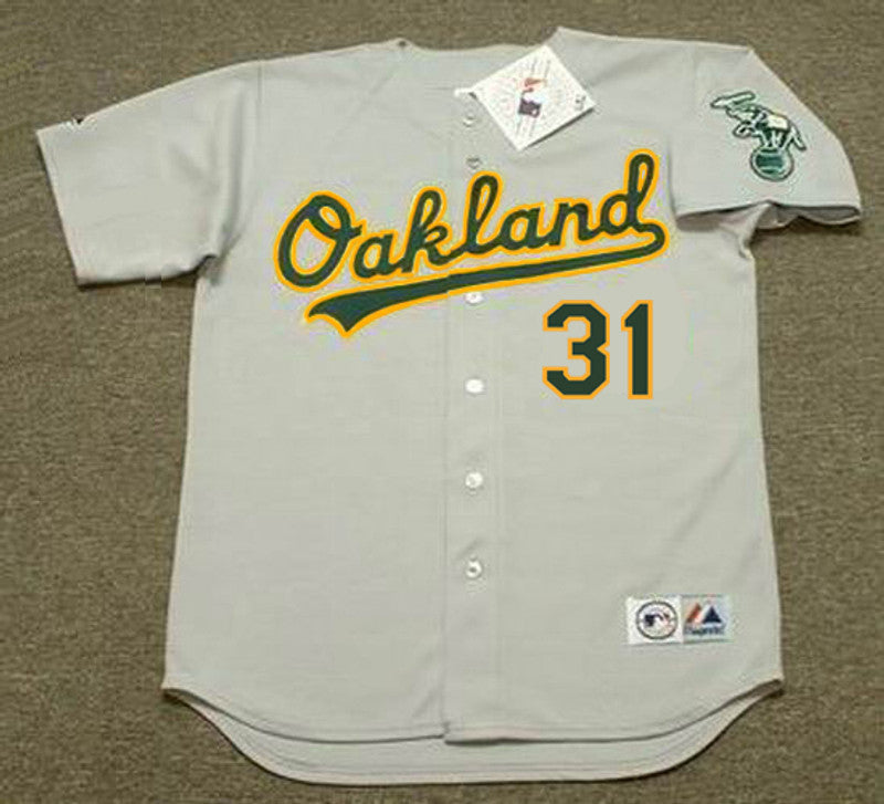 Oakland Athletics Mike Piazza MLB jersey front view