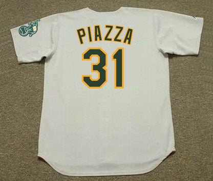Oakland Athletics Mike Piazza MLB jersey front view