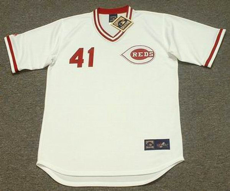 Cincinnati Reds Lou Piniella Cooperstown MLB jersey front view