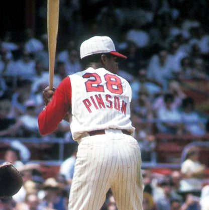 Cincinnati Reds Vada Pinson 1960s MLB jersey front view