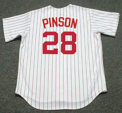 Cincinnati Reds Vada Pinson MLB jersey front view