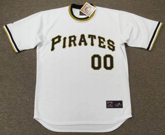 Pittsburgh Pirates 1970s Cooperstown Name Number MLB jersey front view