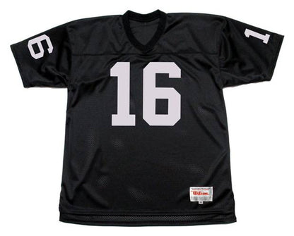 Jim Plunkett Los Angeles Raiders 1983 Throwback Home Nfl Football Jersey jersey front view