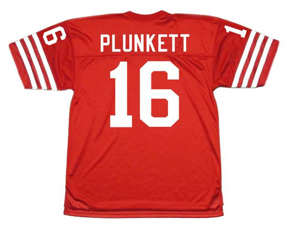 San Francisco 49ers Jim Plunkett NFL jersey front view