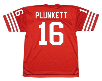 San Francisco 49ers Jim Plunkett NFL jersey front view