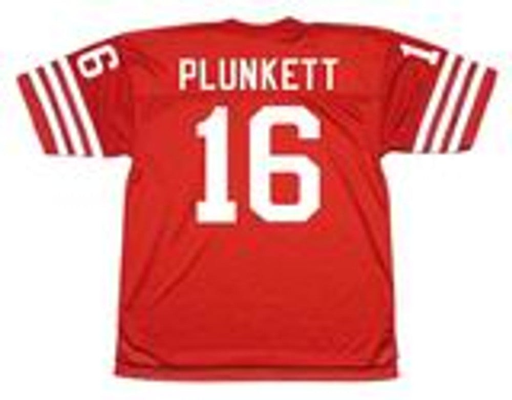 San Francisco 49ers Jim Plunkett NFL jersey front view