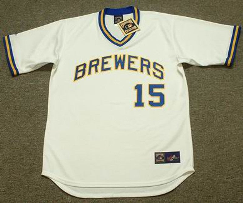 Milwaukee Brewers Cecil Cooper MLB jersey front view