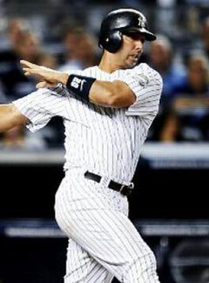 New York Yankees Jorge Posada Cooperstown MLB jersey front view