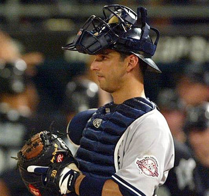 New York Yankees Jorge Posada MLB jersey front view