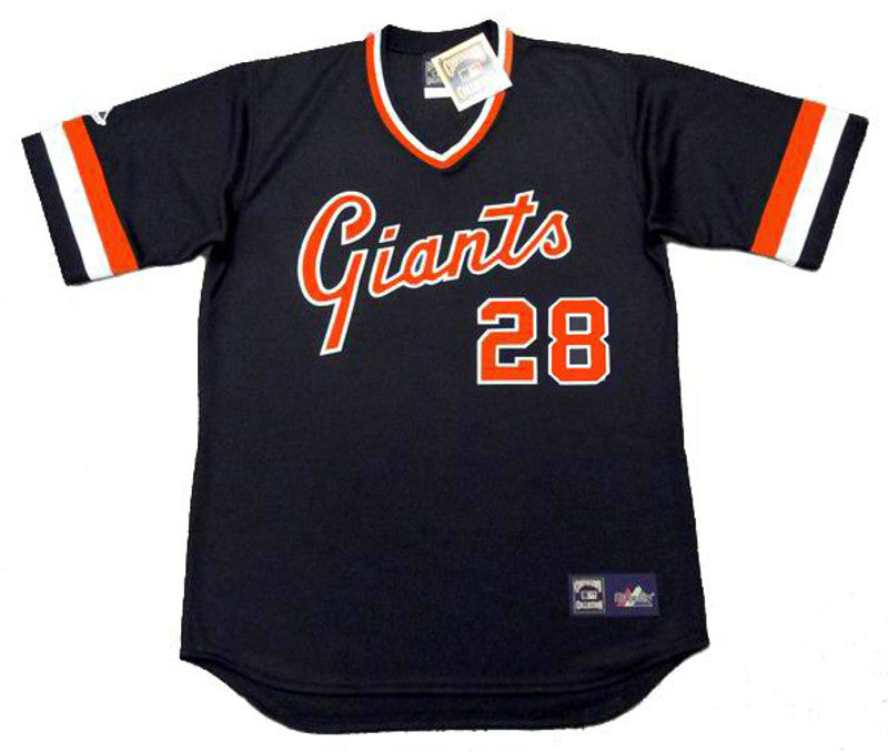 San Francisco Giants Buster Posey 1980s Cooperstown MLB jersey front view