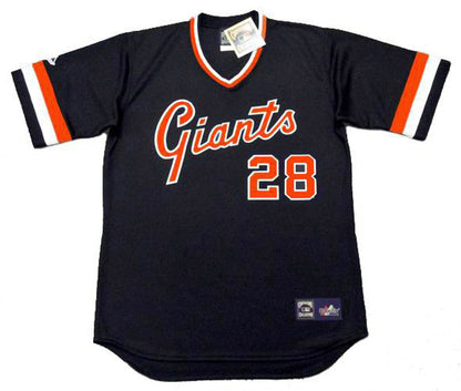 San Francisco Giants Buster Posey 1980s Cooperstown MLB jersey front view