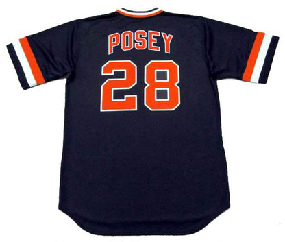 San Francisco Giants Buster Posey 1980s Cooperstown MLB jersey front view
