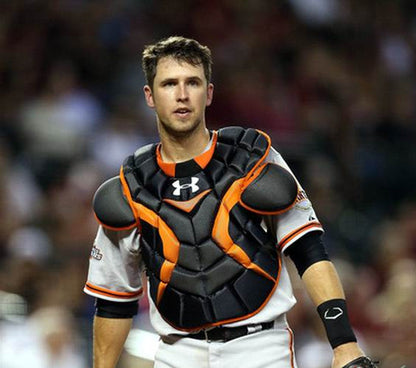San Francisco Giants Buster Posey 1980s Cooperstown MLB jersey front view