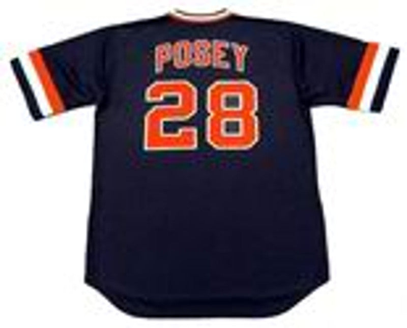 San Francisco Giants Buster Posey 1980s Cooperstown MLB jersey front view