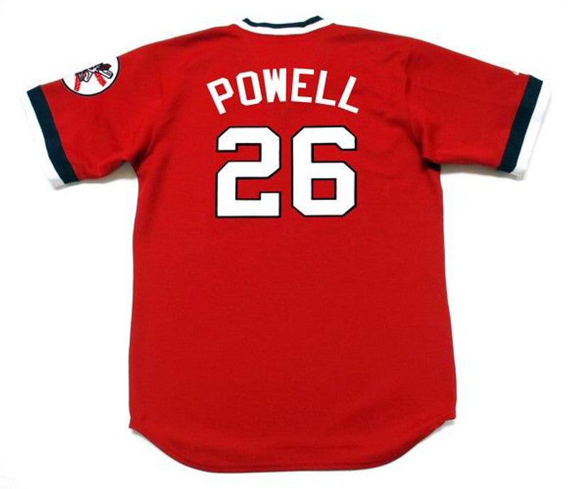 Cleveland Indians Boog Powell Cooperstown MLB jersey front view