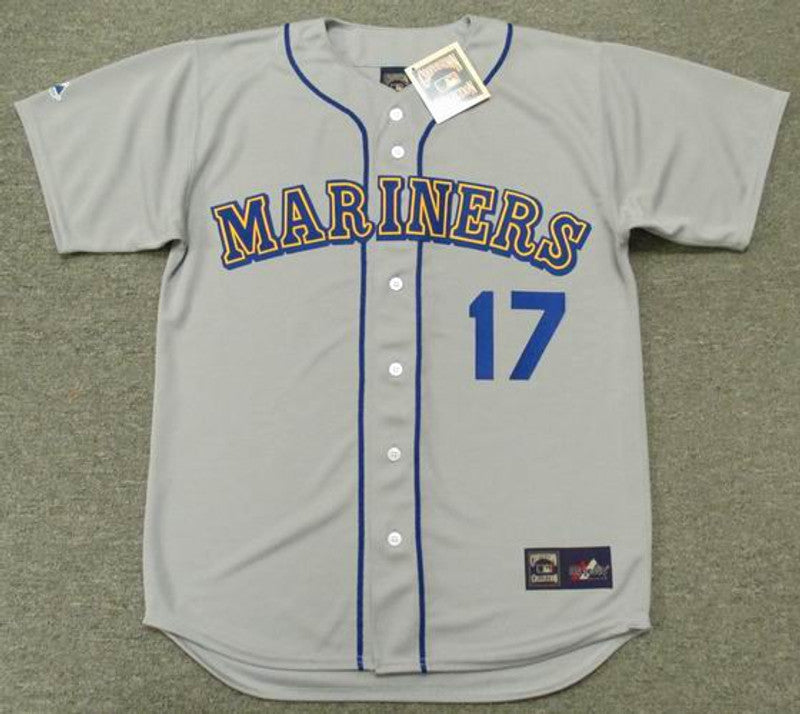 Seattle Mariners Jim Presley Cooperstown MLB jersey front view
