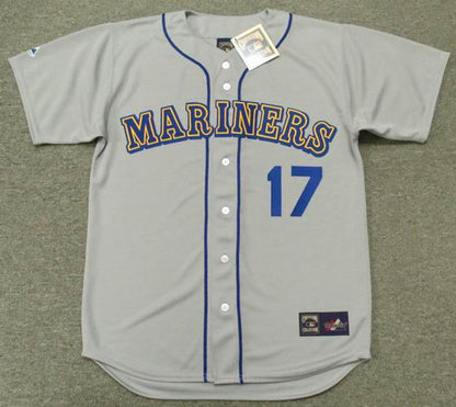 Seattle Mariners Jim Presley Cooperstown MLB jersey front view