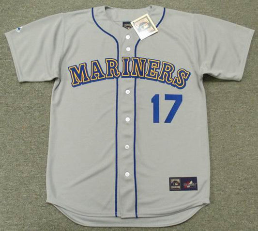 Seattle Mariners Jim Presley Cooperstown MLB jersey front view