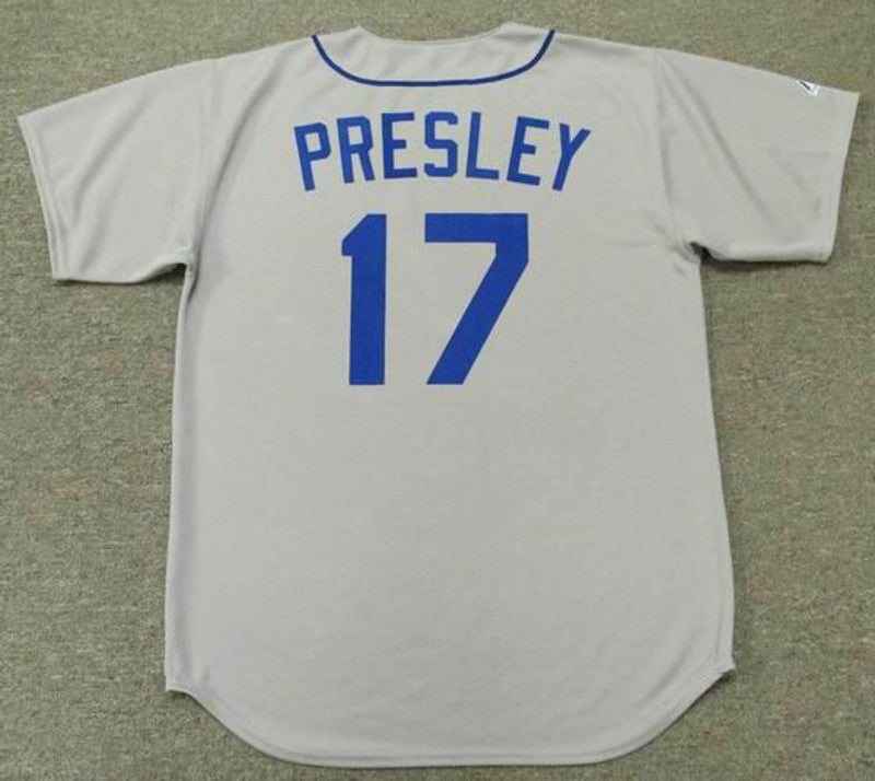 Seattle Mariners Jim Presley Cooperstown MLB jersey front view