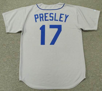 Seattle Mariners Jim Presley Cooperstown MLB jersey front view