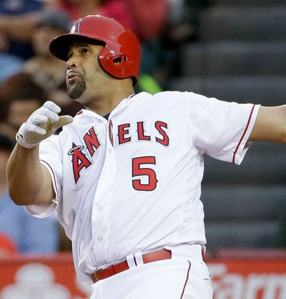 Los Angeles Angels Albert Pujols MLB jersey front view