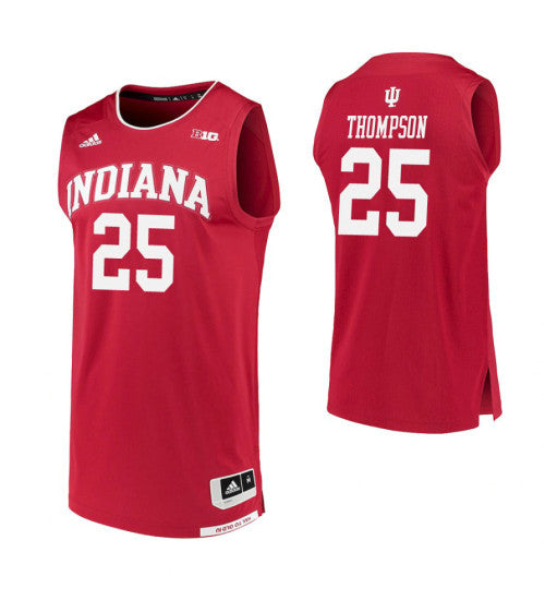 Indiana Hoosiers 25 Race Thompson Crimson College Basketball Jersey | Stitched Jersey RTJS 4103