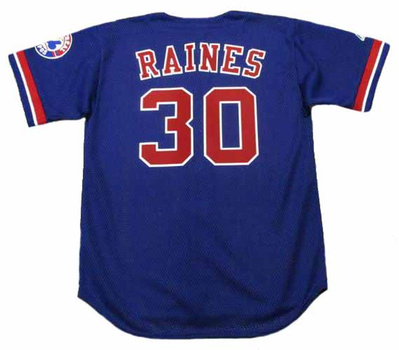 Montreal Expos Tim Raines MLB jersey front view