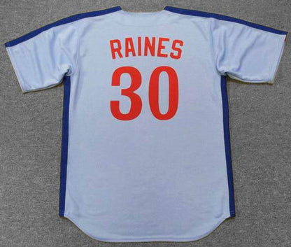 Montreal Expos Tim Raines Cooperstown MLB jersey front view
