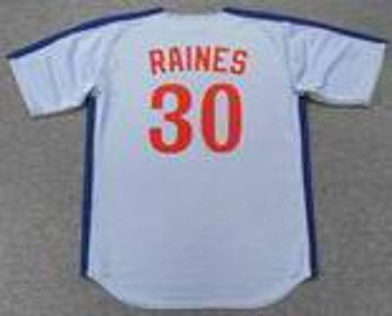 Montreal Expos Tim Raines Cooperstown MLB jersey front view