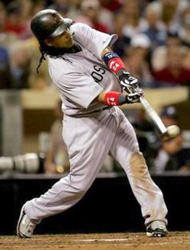 Boston Red Sox Manny Ramirez 1980s Cooperstown MLB jersey front view