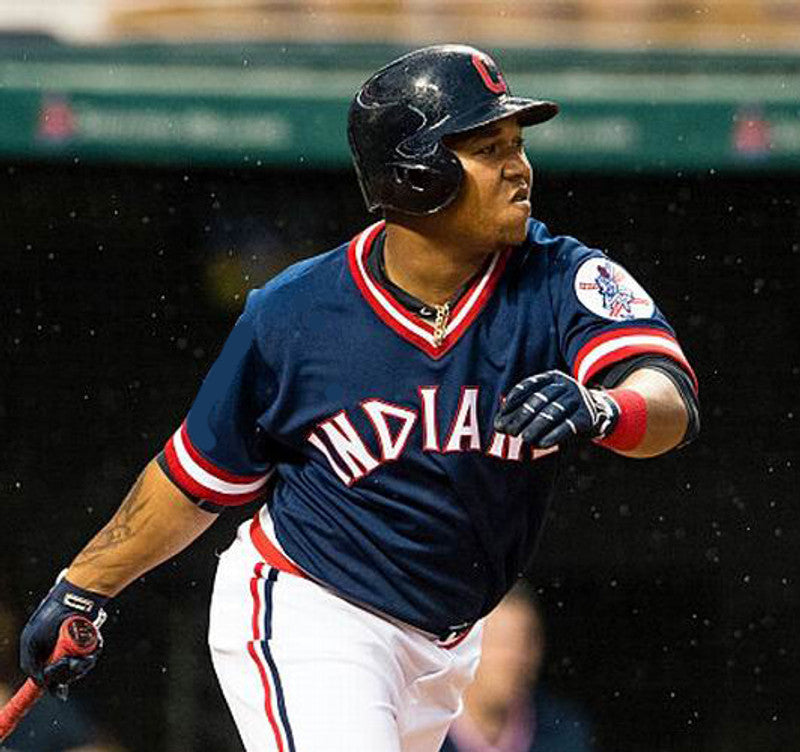 Cleveland Indians Jose Ramirez 1970s Cooperstown MLB jersey front view