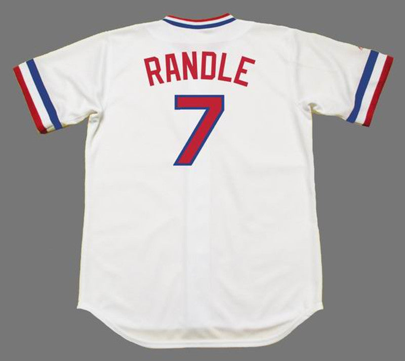 Texas Rangers Lenny Randle Cooperstown MLB jersey front view